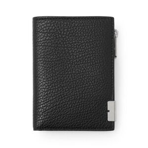 Burberry Black Zip Bifold Wallet Coin Purse